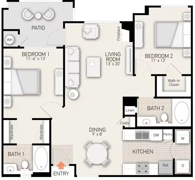Plan 3 7305 floor plan